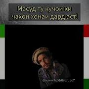 Масуд Ту Кучои Ки Чахон Хонаи Дард Аст