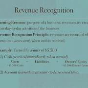 Revenue Recognition Principle And Matching Principle Accounting Video