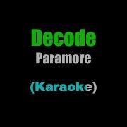 Paramore Decode Karaoke