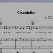 Chandelier By Sia Piano Sheet Music Teaser