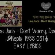 Lee Juck Don T Worry From Reply 1988 Pt 2 Original Television Soundtrack