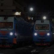 Электровозы Эп1М 404 И Эп1М 465 Ночью На Станции Ростов Главный