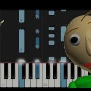 Baldi S Basics Playtime Song Piano Tutorial