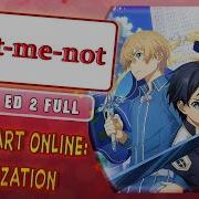 Sword Art Online Alicization Ending 2 Full Reona Forget Me Not На Русском