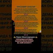 Мусофир Оналар