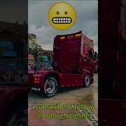 Powerful Red Scania Truck