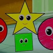 Five Little Shapes Jumping On The Bed