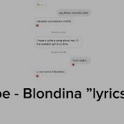 Ibe Blondina Lyrics