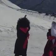 Танец На Лыжах В Домбае