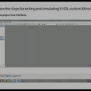 Xilinx Ise 9 2I Basic Example Write Vhdl Code Simulation Download