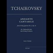 String Quartet Op 11 Andante Cantabile Transcription For Cello And