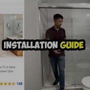Maax Aura Shower Door Installation