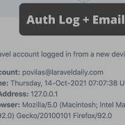 Laravel Package Logged In With Unknown Device Laravel Daily
