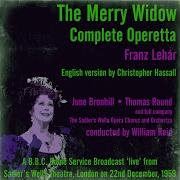 June Bronhill Thomas Round Sadler S Wells Theatre Orchestra William Reid The Merry Widow Act 1 Duet Ii