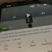Krazygummy Patois Xhosa English Russian Hungarian French
