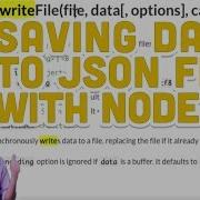 8 5 Saving Data To Json File With Node Js Programming With Text The Coding Train