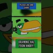 I Tried Drawing Hal From Angry Birds 2 On Procreate