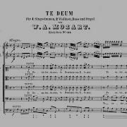 Te Deum Laudamus K 141 66B In C Major For Mixed Choir Orchestra And