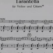 Tarantella In A Minor Version For Violin And Guitar Stefano Cardi