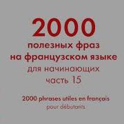 2000 Полезных Фраз На Французском Языке Для Начинающих Часть 15