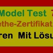 Goethe Zertifikat B1 Model Test 7 Hören B1