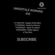 Roblox Undertale Id Codes