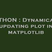 Python Dynamically Updating Plot In Matplotlib Hey Delphi