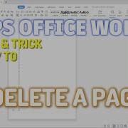 Wps Office Word How To Delete A Page Mufasu Cad