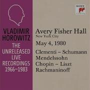 Vladimir Horowitz 3 Fantasiestücke Op 111 No 2 Ziemlich Langsam