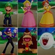 Super Mario Party All Characters Idle Animations