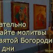 Обязательно Слушайте Молитвы Пресвятой Богородице В Эти Дни И Любовь Успех И Счастье Придут В Дом