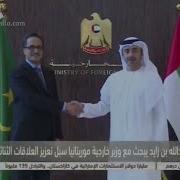 عبد الله بن زايد يستقبل وزير الخارجية الدكتور إسلكو ولد احمد ازيد بيه