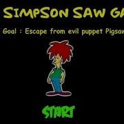 Bart Simpson Saw Game Спасаем Барта Флеш Игры