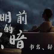 书岩 郝琪力 黎明前的黑暗 抖音热歌 抖音 Tiktok 男女合唱版 风带不走落寞 带不走过错 剩下了执着 动态歌词Lyrics