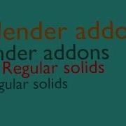Blender How To Install Addons Regular Solid