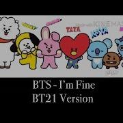 Bts I M Fine Bt21 Version Color Coded Lyrics Eng Rom Han