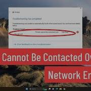 Printer Cannot Be Contacted Over The Network Error Fix Murugan S