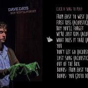 What Does It Take Acoustic Dave Days